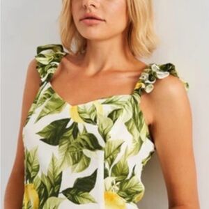 H&M Lemon Print Tank Top - Size small
